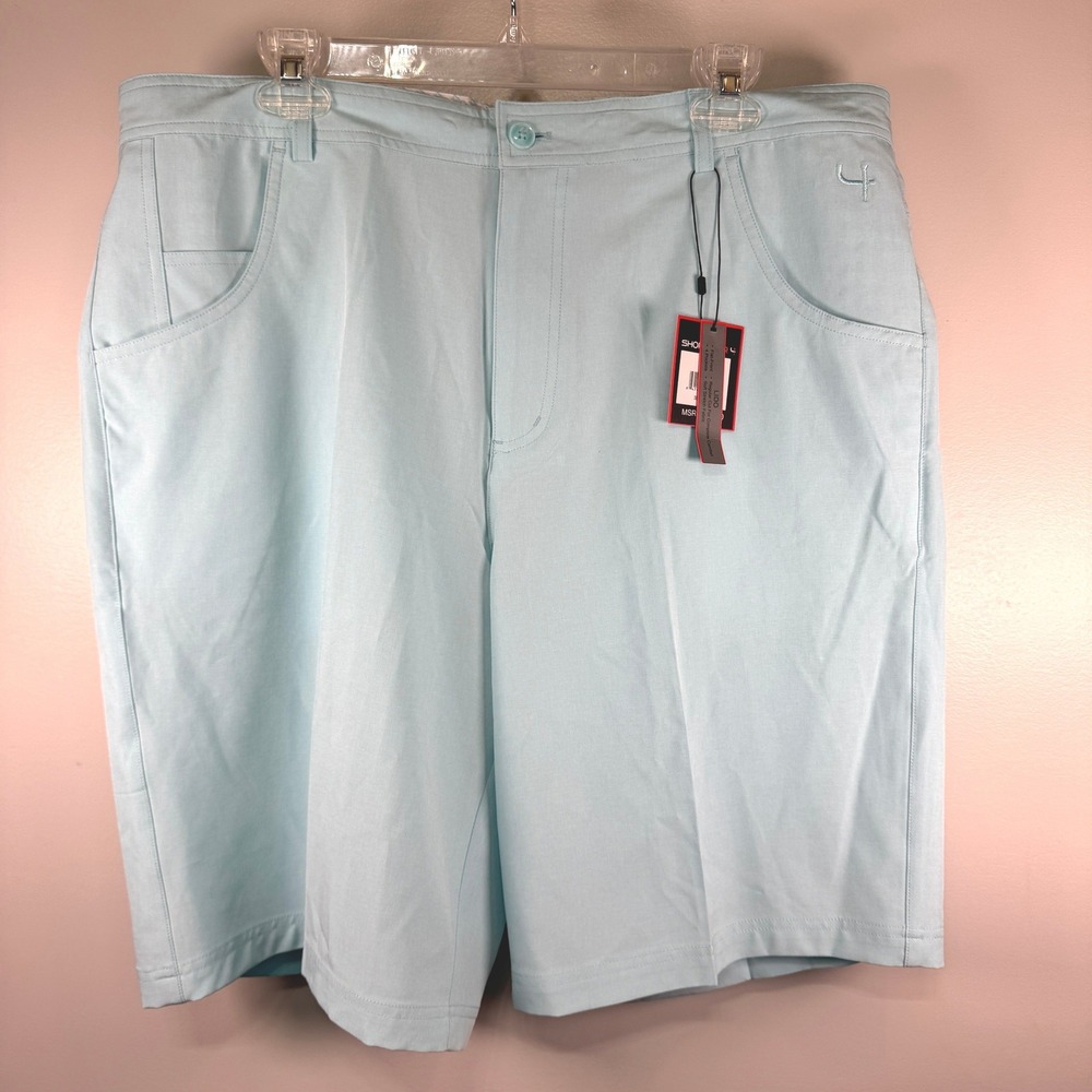 Short Par 4 Shorts Mens 36 Sea Glass Lido Golf Performance Stretch Casual Tech